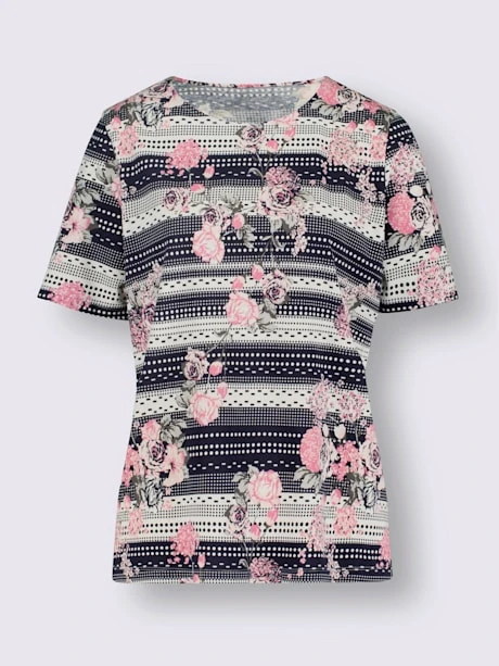 T-shirt à Manches Courtes Imprimé Floral 4 T-shirt à Manches Courtes Imprimé Floral – Image 4