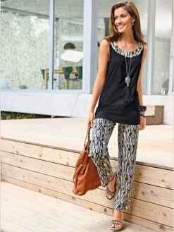 Pantalon Avec Ceinture élastique Et Motif Original -T-Shirt Sweat Soldes Magasin 015.00ZUK92331 A02.034