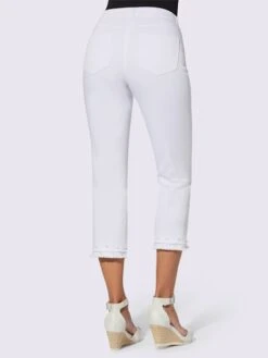 Jean 3/4 Superbes Perles Fantaisie 7 Jean 3/4 Superbes Perles Fantaisie -T-Shirt Sweat Soldes Magasin 015.00ZUK92347 B37.001