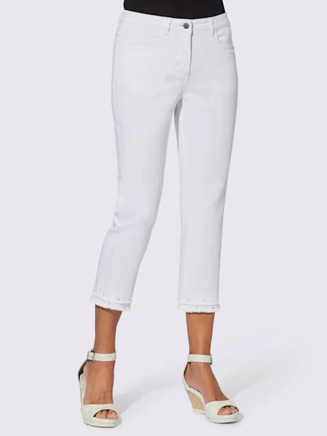 Jean 3/4 Superbes Perles Fantaisie 1 Jean 3/4 Superbes Perles Fantaisie