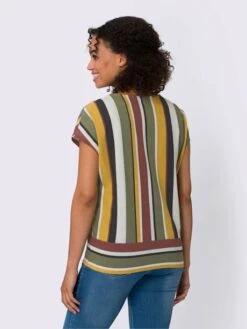 T-shirt Séduisant Motif à Rayures 6 T-shirt Séduisant Motif à Rayures -T-Shirt Sweat Soldes Magasin 016.00ZUK92347 B44.001