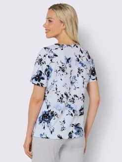 T-shirt à Manches Courtes Motif Floral -T-Shirt Sweat Soldes Magasin 018.00ZUK05545 B02.001