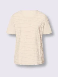 T-shirt à Manches Courtes Encolure Ronde Passepoilée -T-Shirt Sweat Soldes Magasin 019.00ZUK05547 B25.001