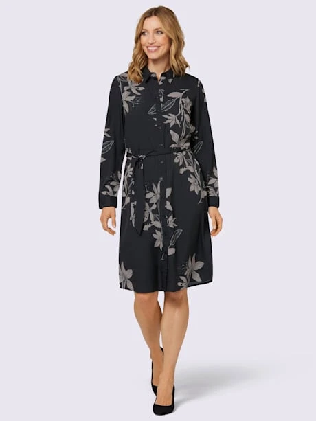 Chemisier Long Livrée Avec La Ceinture à Nouer 2 Chemisier Long Livrée Avec La Ceinture à Nouer – Image 2