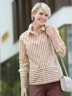 Chemisier Rayé 50% Coton