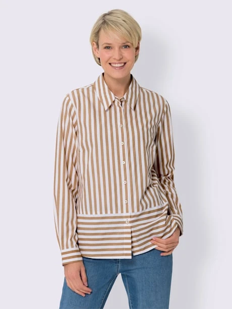 Chemisier Rayé 50% Coton 2 Chemisier Rayé 50% Coton – Image 2