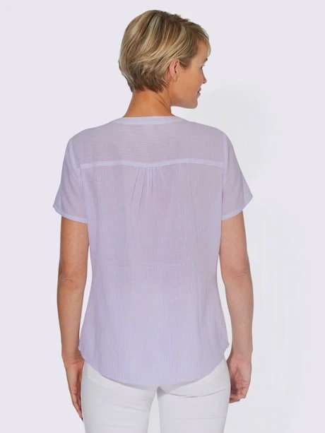 Chemisier Rayures En Fils Teintés 2 Chemisier Rayures En Fils Teintés – Image 2