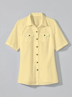 Chemisier Basique Et Pratique Avec Poches Poitrine -T-Shirt Sweat Soldes Magasin 023.00KAT.235 137.002.u