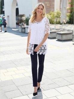 Pantalon Extensible Femme Avec Poches à Glissière -T-Shirt Sweat Soldes Magasin 023.00ZUK03339 A04.013