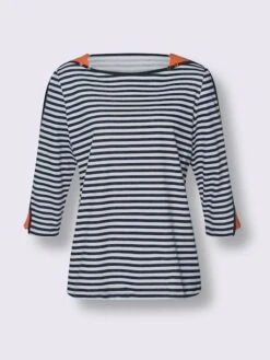 T-shirt Rayé Détails Contrastés -T-Shirt Sweat Soldes Magasin 023.00ZUK03347 B33.001