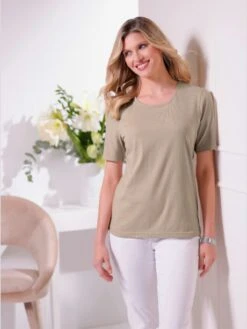 T-Shirt Sweat Soldes Magasin 3 T-shirt Petites Pierres Fantaisie Sur L'encolure