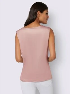 Débardeur Jolie Broderie Florale Avec Perles Décoratives -T-Shirt Sweat Soldes Magasin 025.00ZUK92345 B38.001