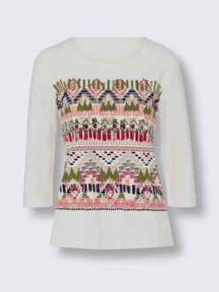 T-shirt à Manches 3/4 Jersey Fin Indéformable -T-Shirt Sweat Soldes Magasin 026.00ZUK92348 B28.001