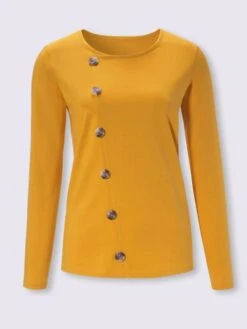 T-shirt 2 En 1 Boutons Imitation Bois