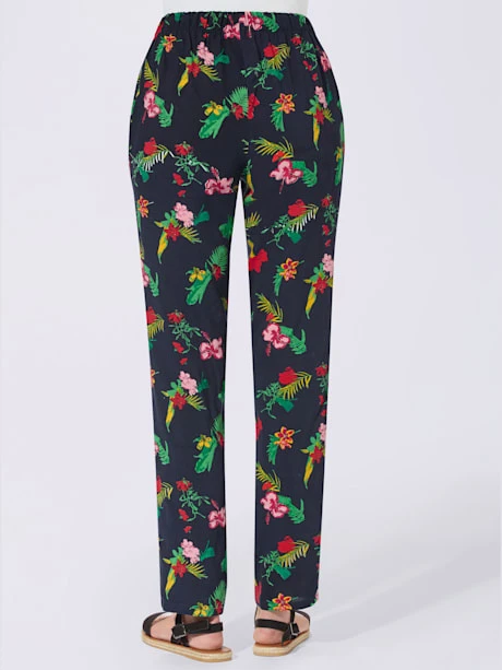 Pantalon Femme Motif Jungle Coloré 3 Pantalon Femme Motif Jungle Coloré – Image 3