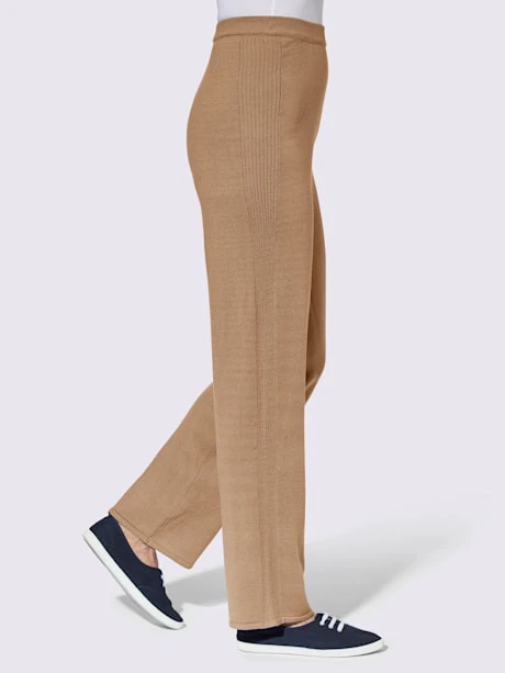 Pantalon En Tricot Aspect Côtelé Latéral 2 Pantalon En Tricot Aspect Côtelé Latéral – Image 2