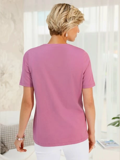 T-shirt Femme Orné D'un Motif Floral à L'avant 2 T-shirt Femme Orné D'un Motif Floral à L'avant – Image 2