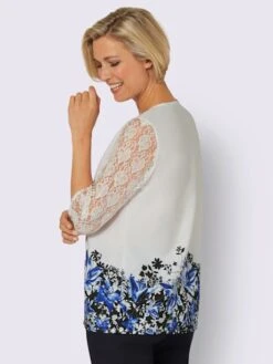 Chemisier En Dentelle Manches En Dentelle 6 Chemisier En Dentelle Manches En Dentelle -T-Shirt Sweat Soldes Magasin 031.00ZUK92348 B02.001