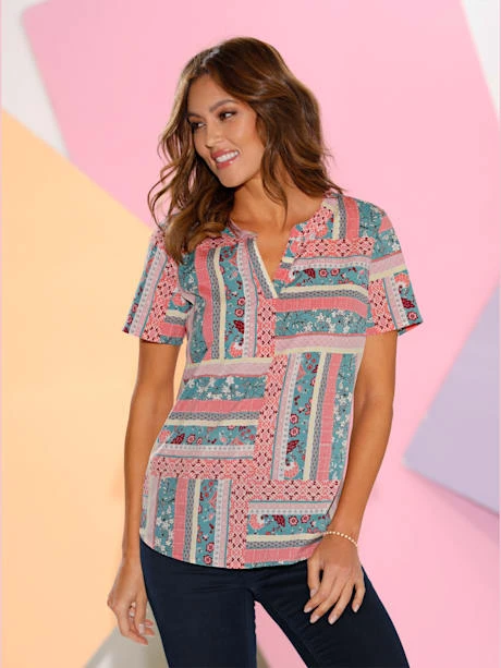 Chemisier Joli Aspect Patchwork 1 Chemisier Joli Aspect Patchwork