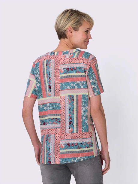 Chemisier Joli Aspect Patchwork 3 Chemisier Joli Aspect Patchwork – Image 3