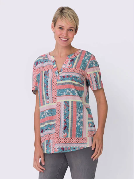 Chemisier Joli Aspect Patchwork 2 Chemisier Joli Aspect Patchwork – Image 2