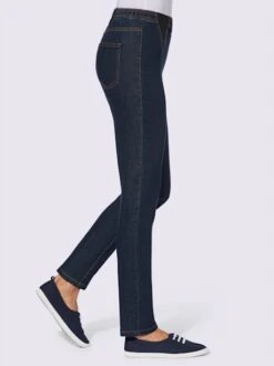 Jean Empiècement élastique Contrasté à La Ceinture -T-Shirt Sweat Soldes Magasin 035.00ZUK92347 B59.001