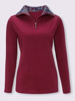 T-shirt à Manches Longues Col Camionneur 5 T-shirt à Manches Longues Col Camionneur -T-Shirt Sweat Soldes Magasin 036.00ZUK92344 006.001