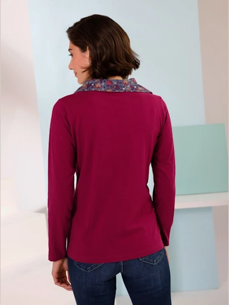 T-shirt à Manches Longues Col Camionneur 2 T-shirt à Manches Longues Col Camionneur – Image 2