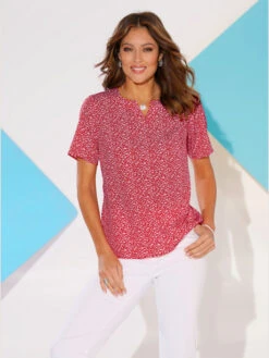 Chemisier Encolure Arrondie Avec Petit V