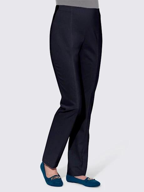 Pantalon En Bengaline Coutures à Effet Affinant 1 Pantalon En Bengaline Coutures à Effet Affinant