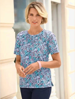 T-shirt à Manches Courtes Mélange De Cotons Agréable à Porter