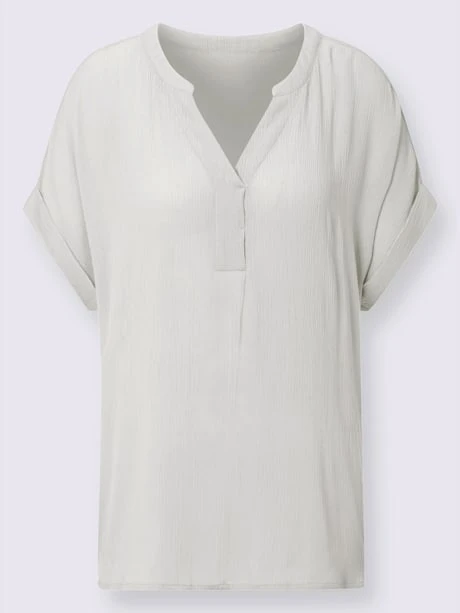 Chemisier à Manches Courtes Pure Viscose 4 Chemisier à Manches Courtes Pure Viscose – Image 4