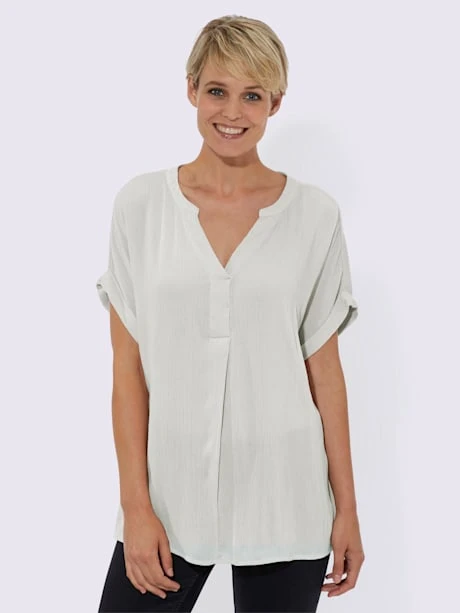 Chemisier à Manches Courtes Pure Viscose 2 Chemisier à Manches Courtes Pure Viscose – Image 2