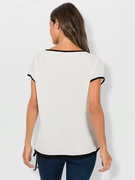 T-shirt à Encolure Ronde Superbe Qualité Douce Et Fluide 3 T-shirt à Encolure Ronde Superbe Qualité Douce Et Fluide – Image 3