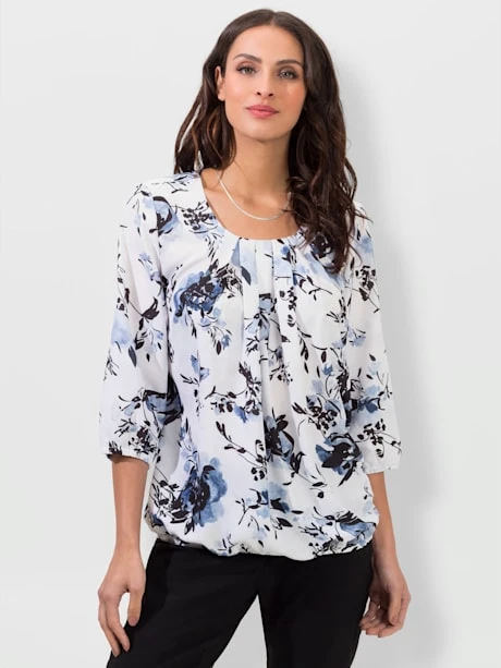 Chemisier Plis Affinants à L'encolure 2 Chemisier Plis Affinants à L'encolure – Image 2