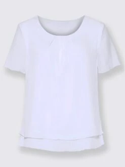 Chemisier à Manches Courtes Look Superposé -T-Shirt Sweat Soldes Magasin 183.00FJ257745 B13.001