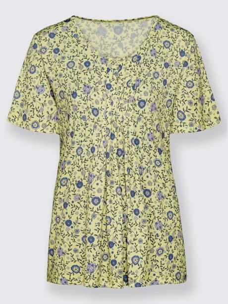 T-shirt Imprimé Plis Affinants à L'encolure 4 T-shirt Imprimé Plis Affinants à L'encolure – Image 4