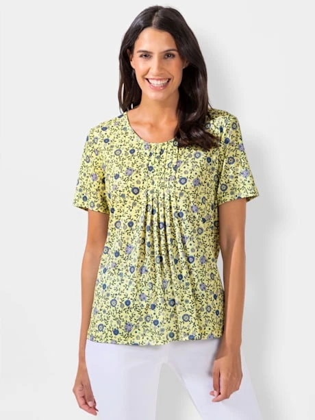 T-shirt Imprimé Plis Affinants à L'encolure 2 T-shirt Imprimé Plis Affinants à L'encolure – Image 2