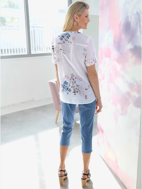 Chemisier Au Motif Floral 2 Chemisier Au Motif Floral – Image 2