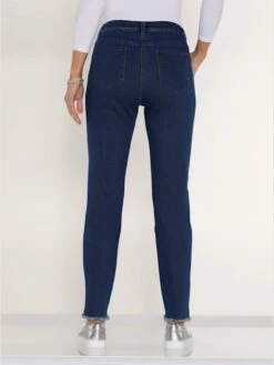 Jean Féminin Avec Détails Aux Chevilles -T-Shirt Sweat Soldes Magasin 700.00TIT03342 A01.003