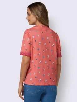 T-shirt à Manches Courtes Détails Dentelle -T-Shirt Sweat Soldes Magasin 800.00TIT03347 B11.001