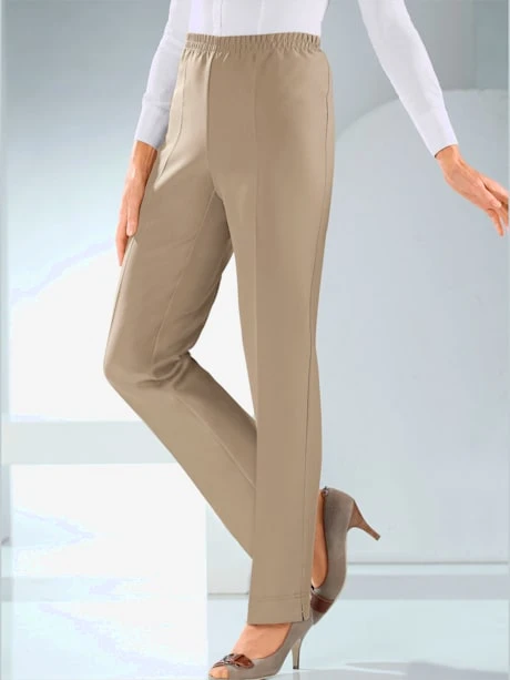 Pantalon Féminin Léger Ceinture élastique Cotés 1 Pantalon Féminin Léger Ceinture élastique Cotés