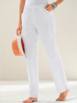 Pantalon Avec Ceinture élastique Et Poches Pratiques